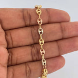 Tobillera GC Trebol 5.35gr / 26.5cm / 4.83mm Tres Oros 18K %