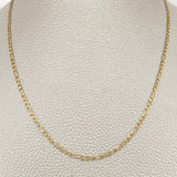 Cadena Figaro 5.75gr / 60cm / 2.4mm Oro Amarillo +3 18K %