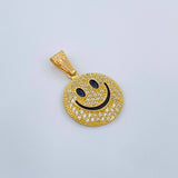 Dije Cara Feliz 2.1gr / 2.3cm / Oro Amarillo 18K &