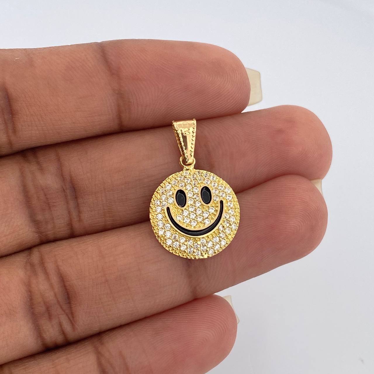 Dije Cara Feliz 2.1gr / 2.3cm / Oro Amarillo 18K &