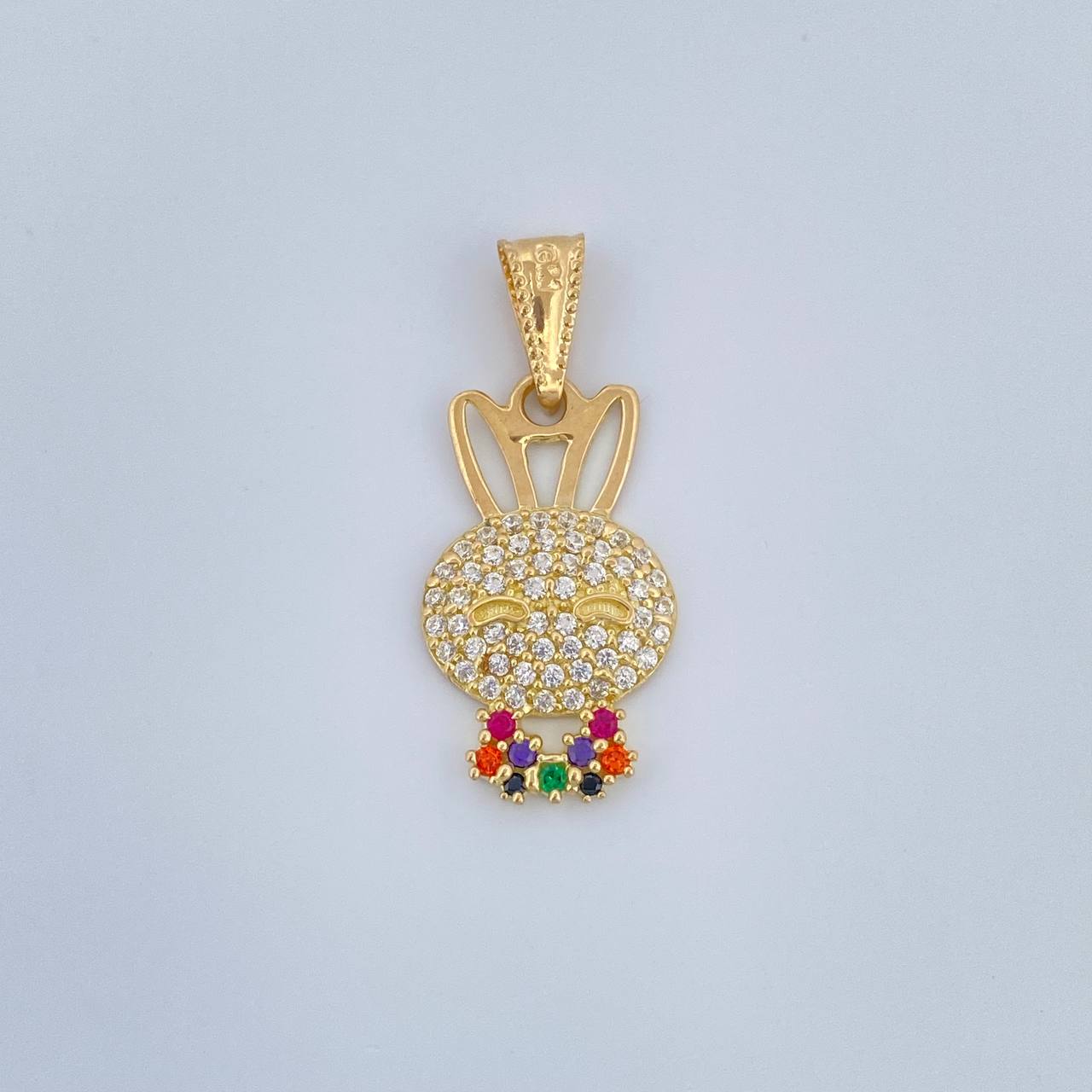 Dije Rostro Conejo 1.4gr / 2.5cm / Oro Amarillo 18K &