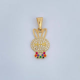 Dije Rostro Conejo 1.4gr / 2.5cm / Oro Amarillo 18K &