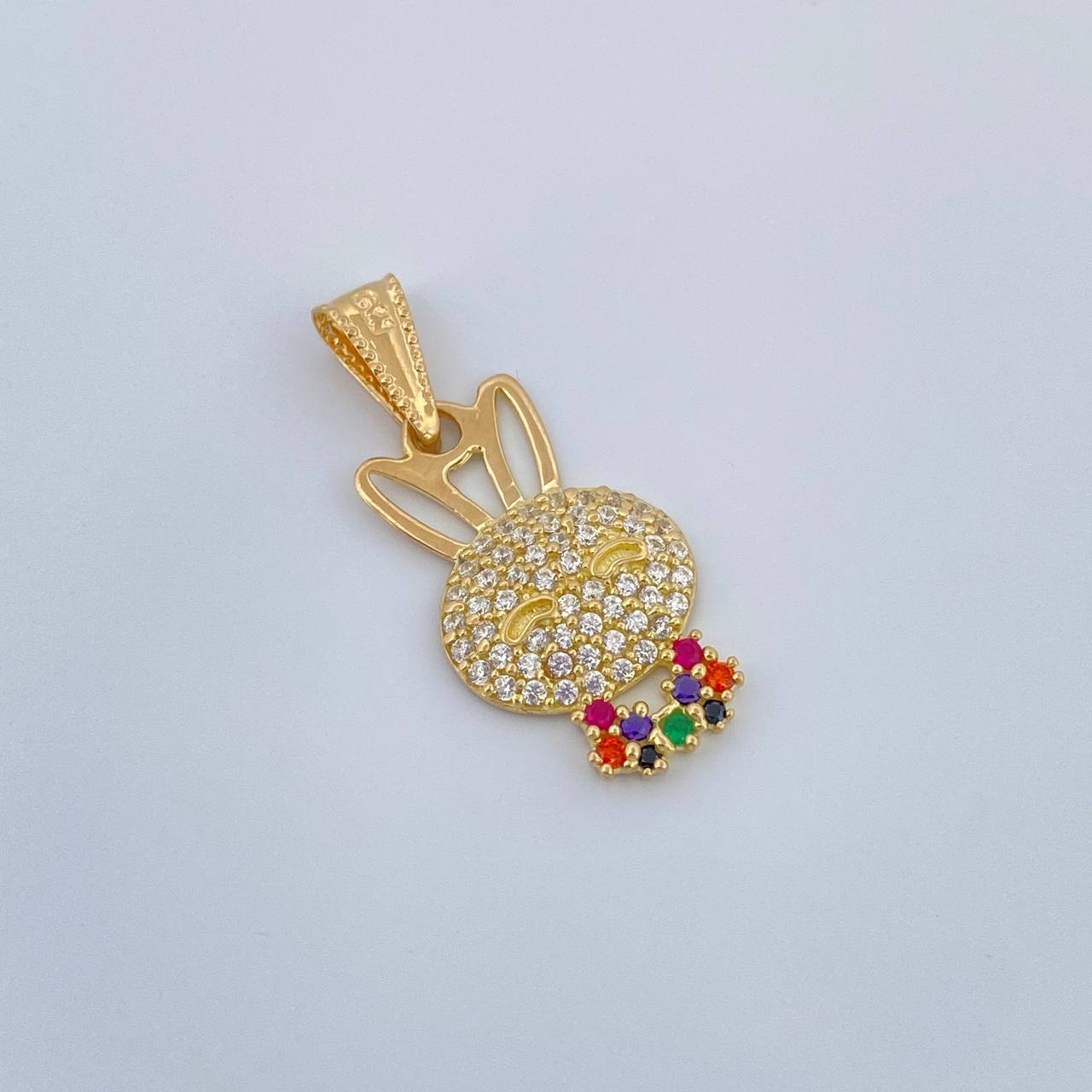 Dije Rostro Conejo 1.4gr / 2.5cm / Oro Amarillo 18K &