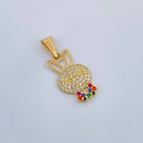 Dije Rostro Conejo 1.4gr / 2.5cm / Oro Amarillo 18K &