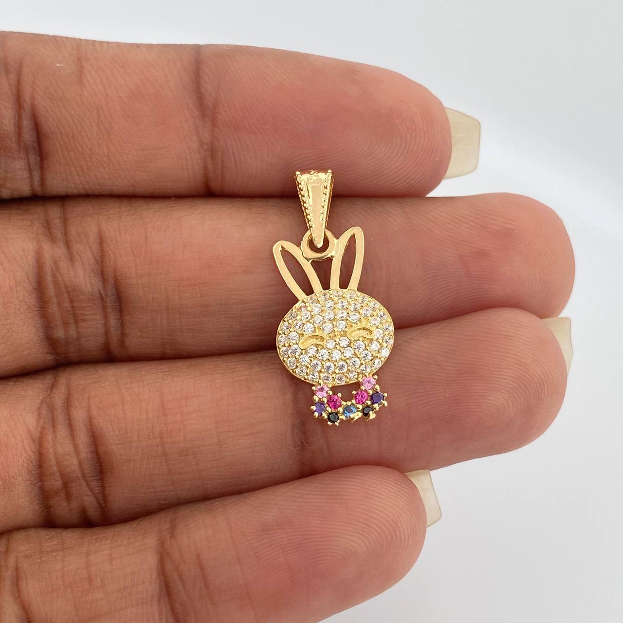 Dije Rostro Conejo 1.35gr / 2.5cm / Oro Amarillo 18K %