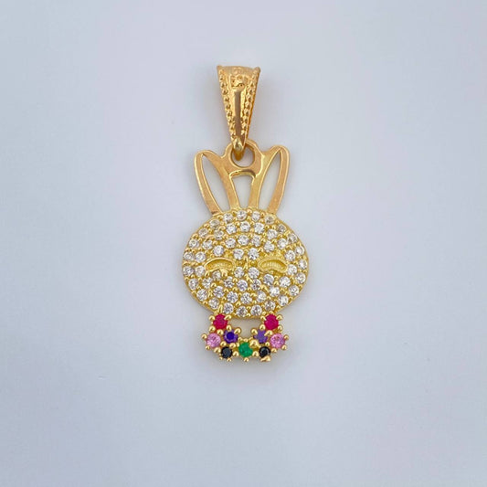 Dije Rostro Conejo 1.35gr / 2.5cm / Oro Amarillo 18K &