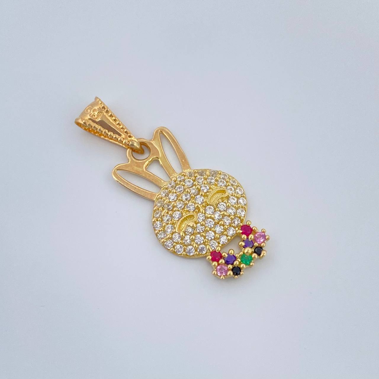 Dije Rostro Conejo 1.35gr / 2.5cm / Oro Amarillo 18K &