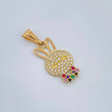 Dije Rostro Conejo 1.35gr / 2.5cm / Oro Amarillo 18K &