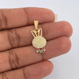 Dije Rostro Conejo 1.35gr / 2.5cm / Oro Amarillo 18K &