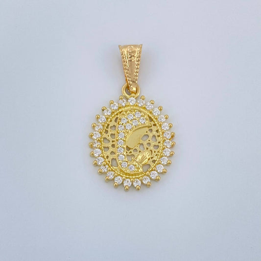 Dije Virgen Maria 1.6gr / 2.5cm / Oro Amarillo 18K &