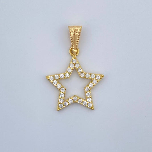 Dije Estrella 0.95gr / 2.4cm / Oro Amarillo 18K &