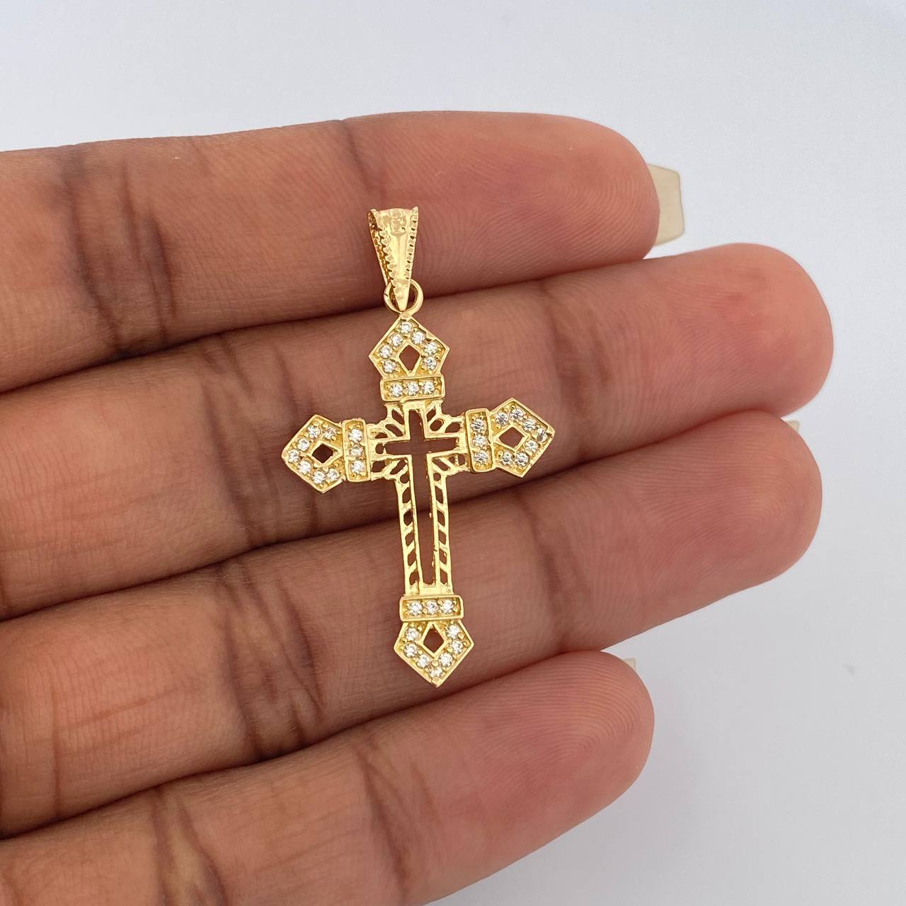 Dije Cruz 2gr / 3.8cm / Oro Amarillo 18K &