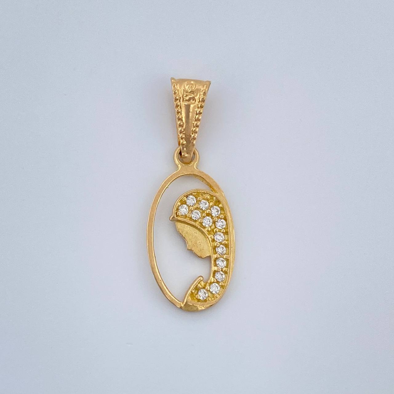 Dije Virgen Maria 0.75gr / 2.2cm / Oro Amarillo 18K &