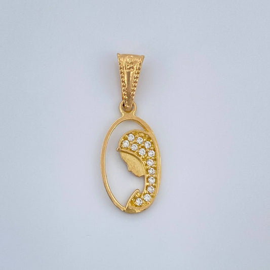 Dije Virgen Maria 0.75gr / 2.2cm / Oro Amarillo 18K &