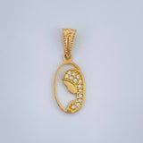 Dije Virgen Maria 0.75gr / 2.2cm / Oro Amarillo 18K &