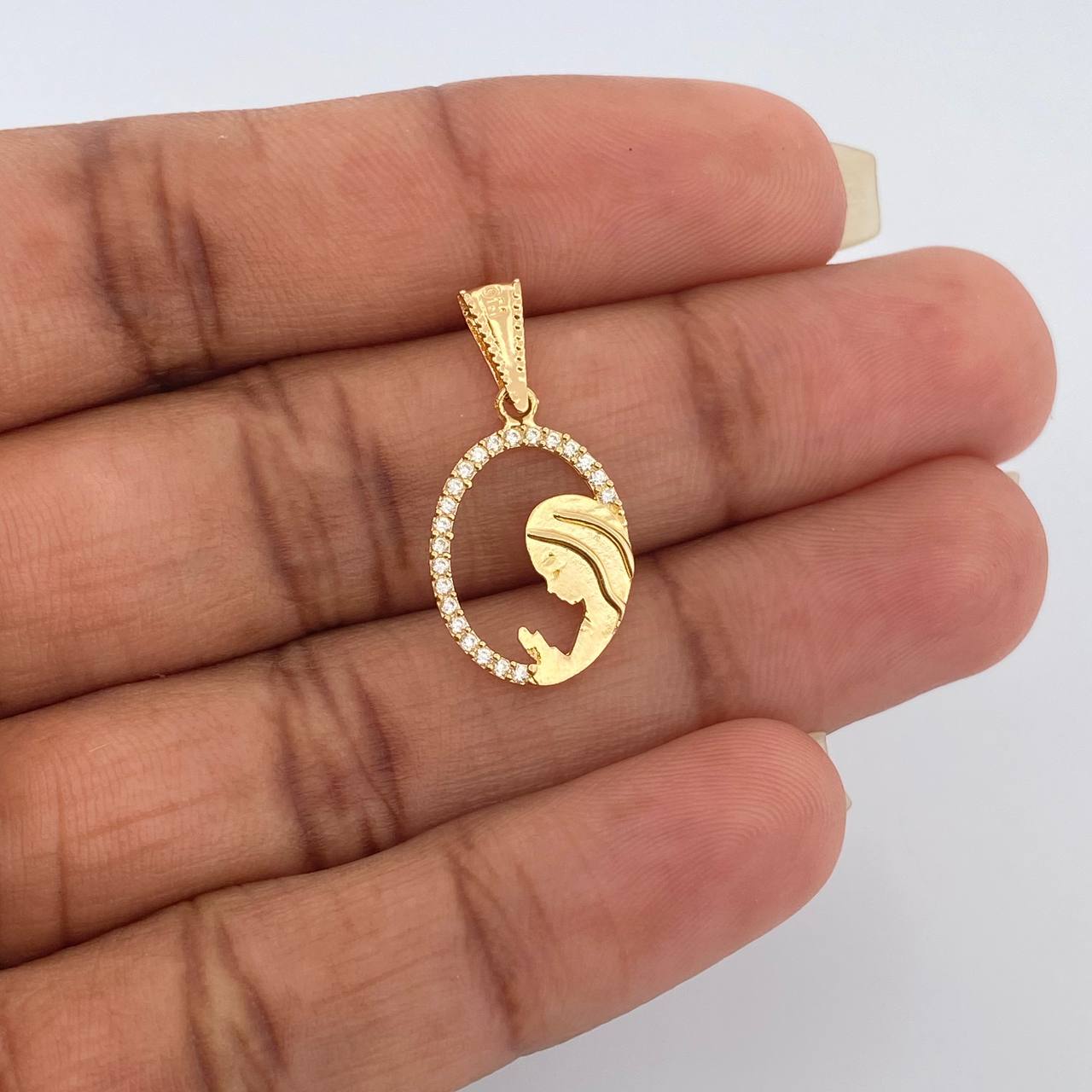 Dije Virgen Maria 1.05gr / 2.5cm / Oro Amarillo 18K &