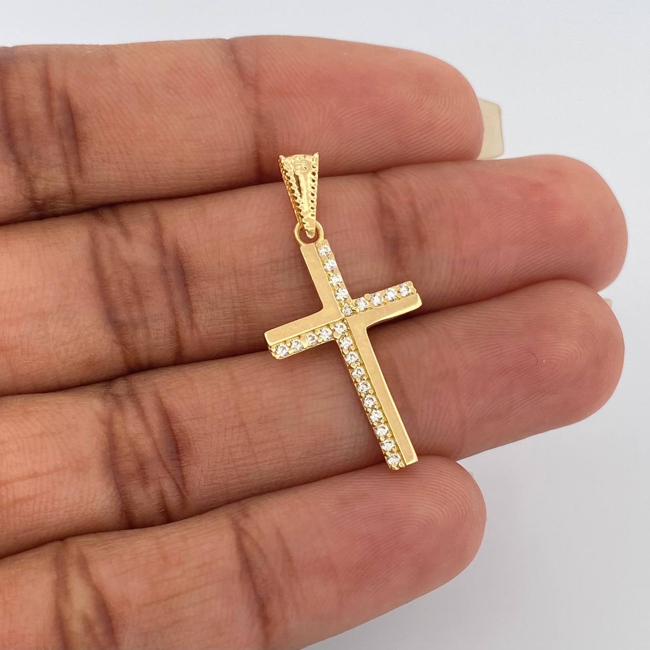 Dije Cruz 1.2gr / 3cm / Oro Amarillo 18K &
