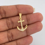 Dije Ancla 1.05gr / 2.3cm / Oro Amarillo 18K &