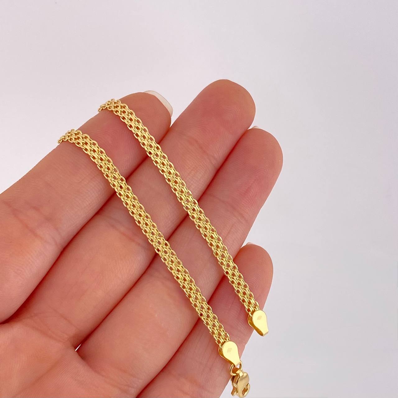 Cadena China 4.35g / 45cm / 3.3mm Oro Amarillo 18K