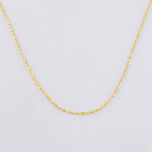 Cadena Morse 1.4g / 45cm / 0.8mm Oro Amarillo 18K