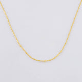 Cadena Morse 1.4g / 45cm / 0.8mm Oro Amarillo 18K