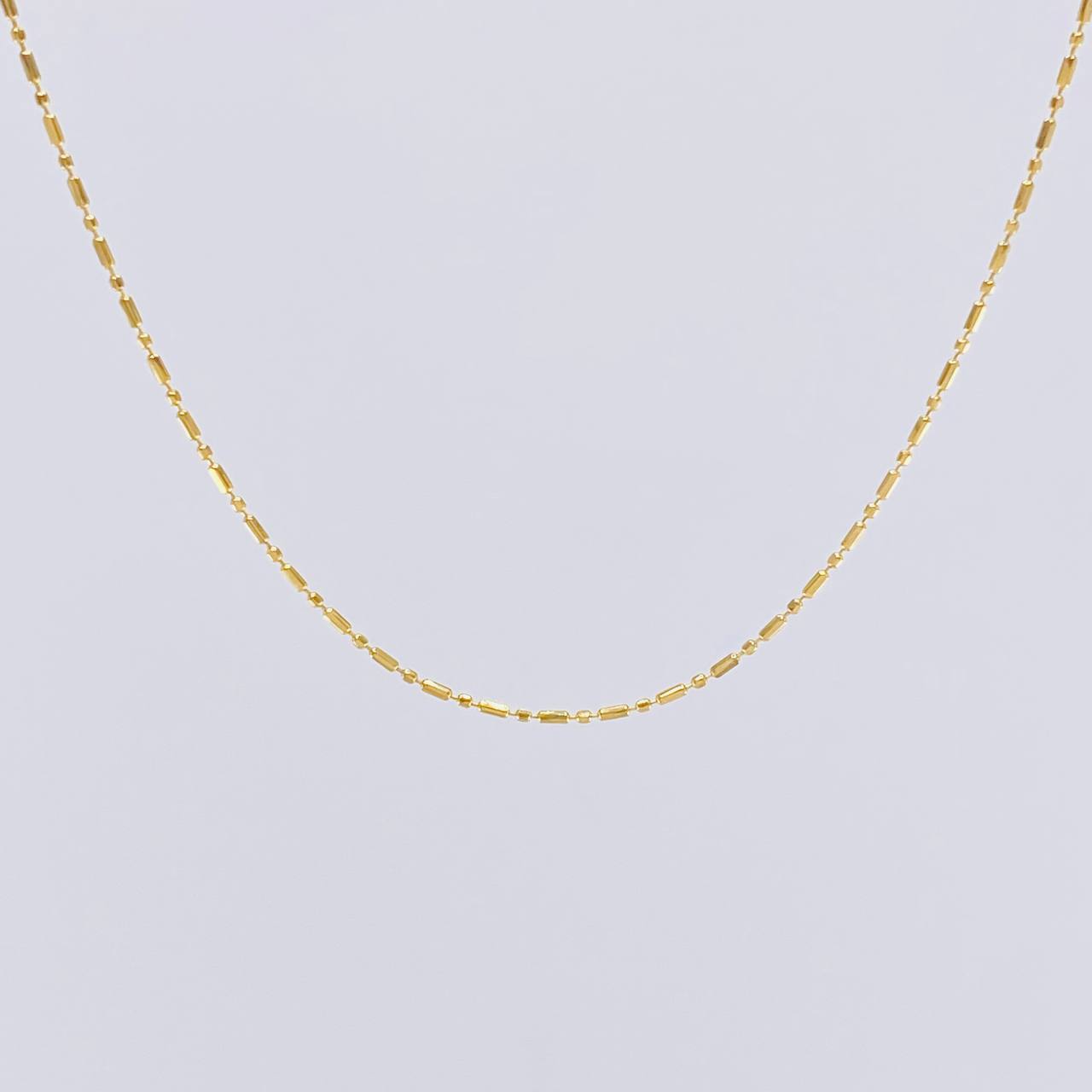 Cadena Morse 1.4g / 45cm / 0.8mm Oro Amarillo 18K