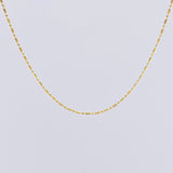 Cadena Morse 1.4g / 45cm / 0.8mm Oro Amarillo 18K