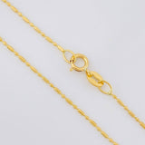 Cadena Morse 1.4g / 45cm / 0.8mm Oro Amarillo 18K