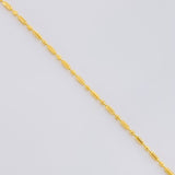 Cadena Morse 1.45g / 45cm / 0.8mm Oro Amarillo 18K