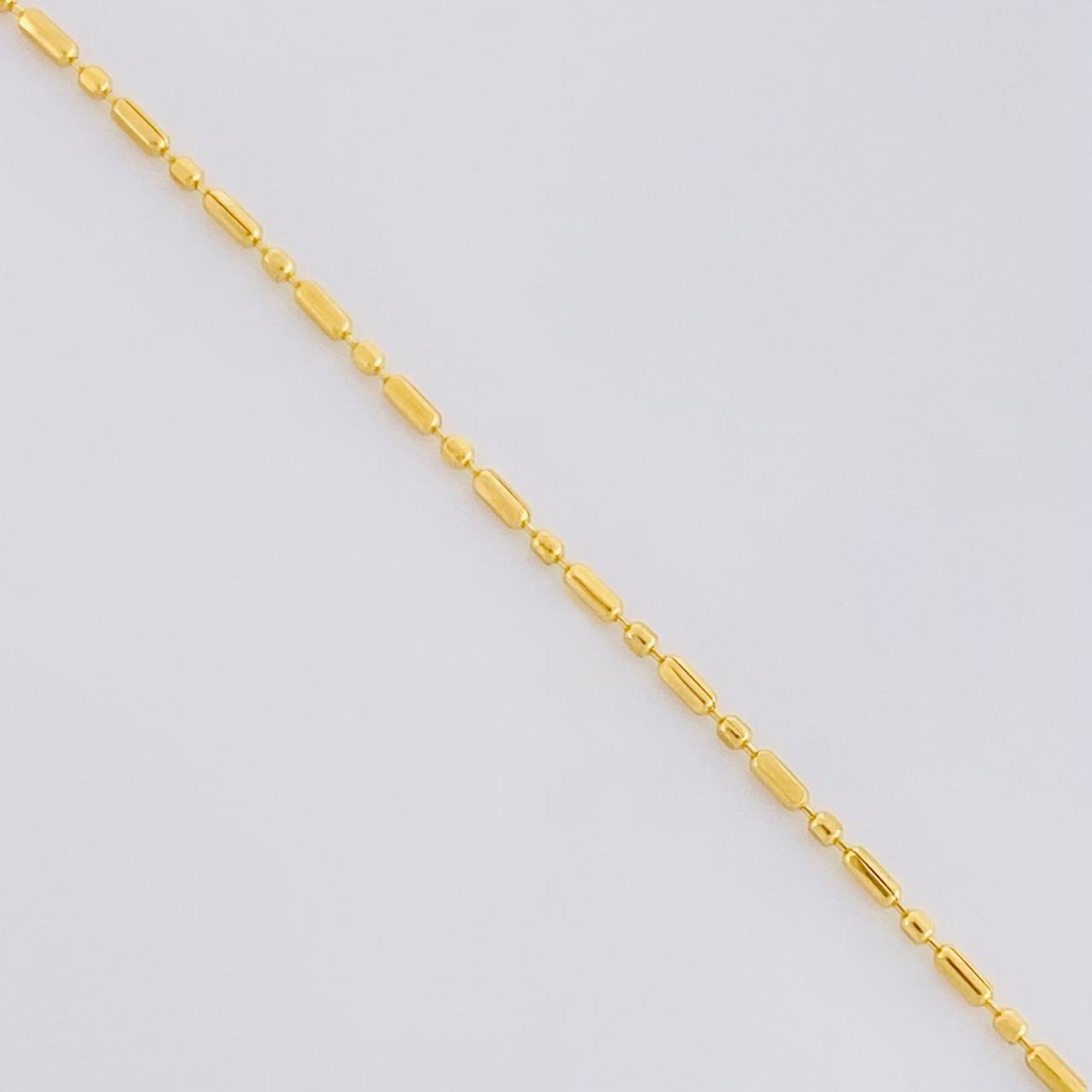 Cadena Morse 1.4g / 45cm / 0.8mm Oro Amarillo 18K