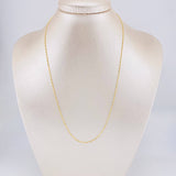Cadena Morse 1.45g / 45cm / 0.8mm Oro Amarillo 18K