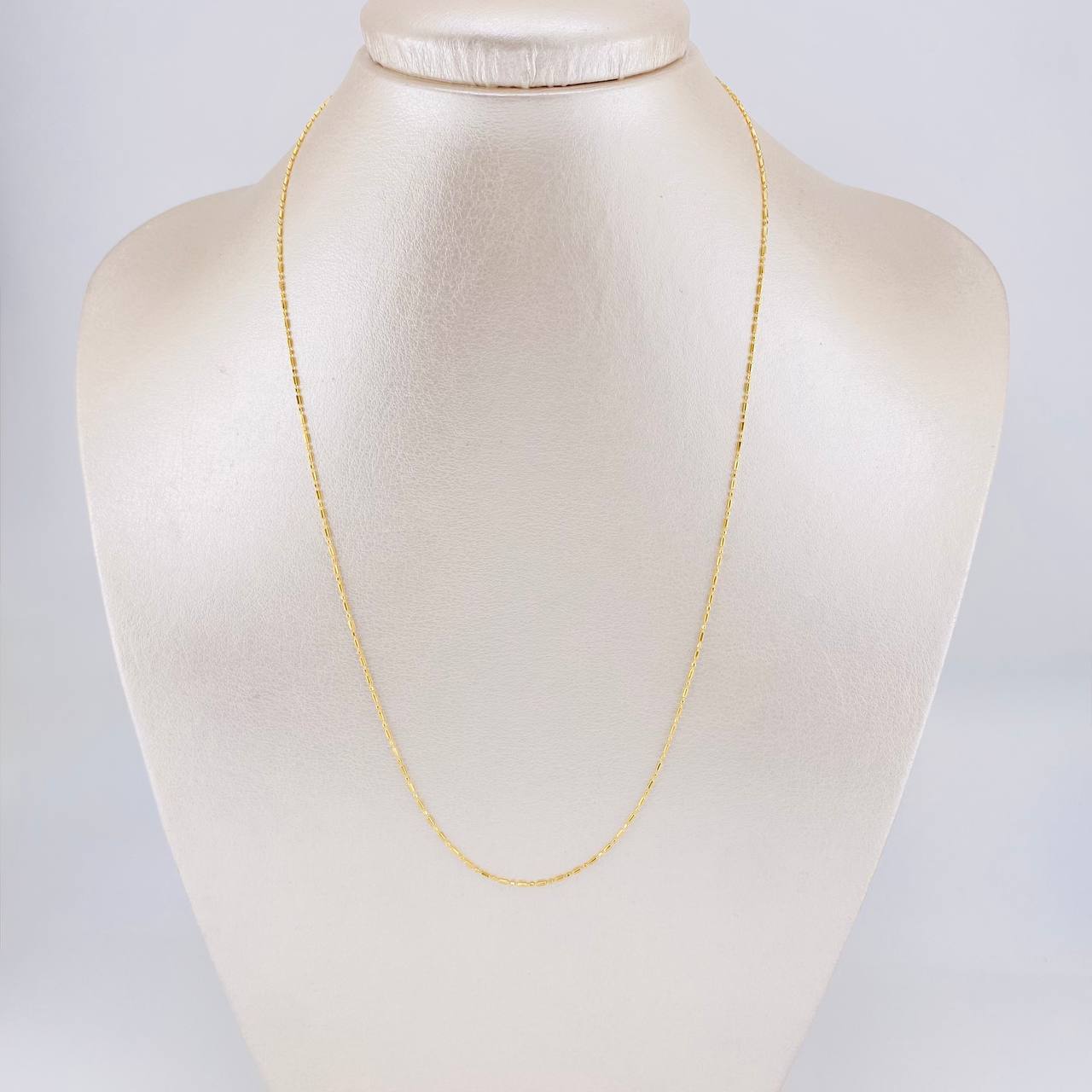 Cadena Morse 1.4g / 45cm / 0.8mm Oro Amarillo 18K