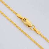 Cadena China 1.9g / 45cm / 1.1mm Oro Amarillo 18K