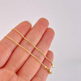 Cadena China 1.9g / 45cm / 1.1mm Oro Amarillo 18K