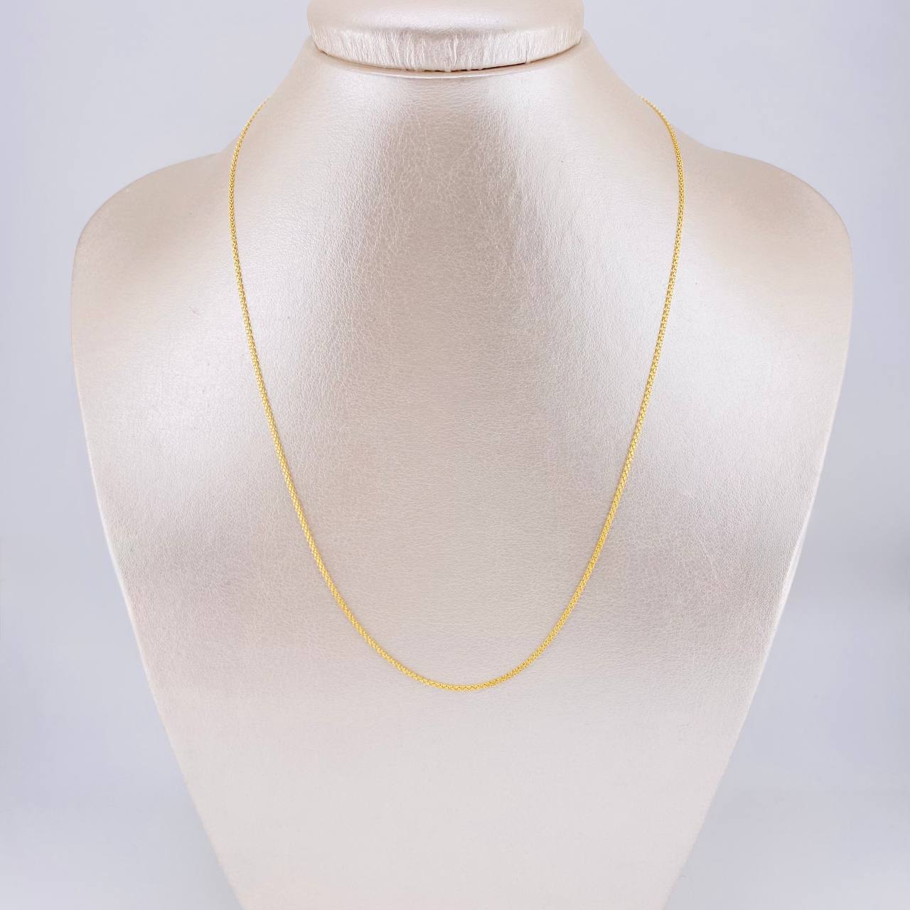 Cadena China 1.9g / 45cm / 1.1mm Oro Amarillo 18K