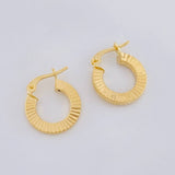 Candongas Valu Rayada 1.2g / 1.5cm Oro Amarillo 18K