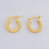 Candongas Valu Rayada 1.25g / 1.3cm Oro Amarillo 18K