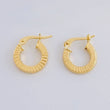 Candongas Valu Rayada 1.35g / 1.3cm Oro Amarillo 18K