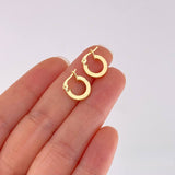 Candongas Valu Rayada 1.1g / 1.3cm Oro Amarillo 18K