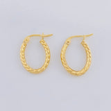 Candongas Mary Ovalada 1.35g / 1.8cm Oro Amarillo 18K