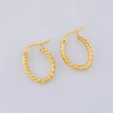 Candongas Mary Ovalada 1.4g / 1.8cm Oro Amarillo 18K