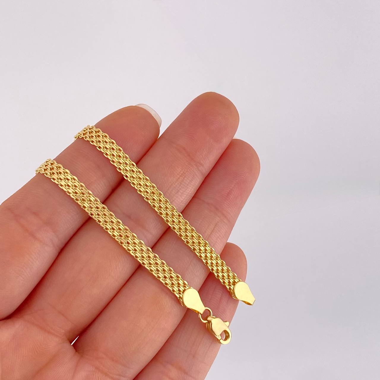Cadena China 5.55g / 45cm / 4.3mm Oro Amarillo 18K