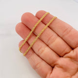 Cadena China 2.75g / 45cm / 2.15mm Oro Amarillo 18K
