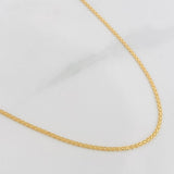 Cadena China 2.3g / 60cm / 1.1mm Oro Amarillo 18K