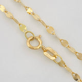 Cadena Flor Espejo 1.05g / 45cm / 1.1mm Oro Amarillo 18K