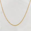 Cadena Singapur 1.4g / 45cm / 1.1mm Oro Amarillo 18K