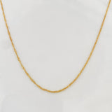 Cadena Singapur 1.4g / 45cm / 1.1mm Oro Amarillo 18K