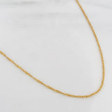 Cadena Singapur 1.4g / 45cm / 1.1mm Oro Amarillo 18K