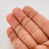 Cadena Singapur 1.4g / 45cm / 1.1mm Oro Amarillo 18K