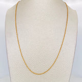 Cadena Singapur 1.4g / 45cm / 1.1mm Oro Amarillo 18K